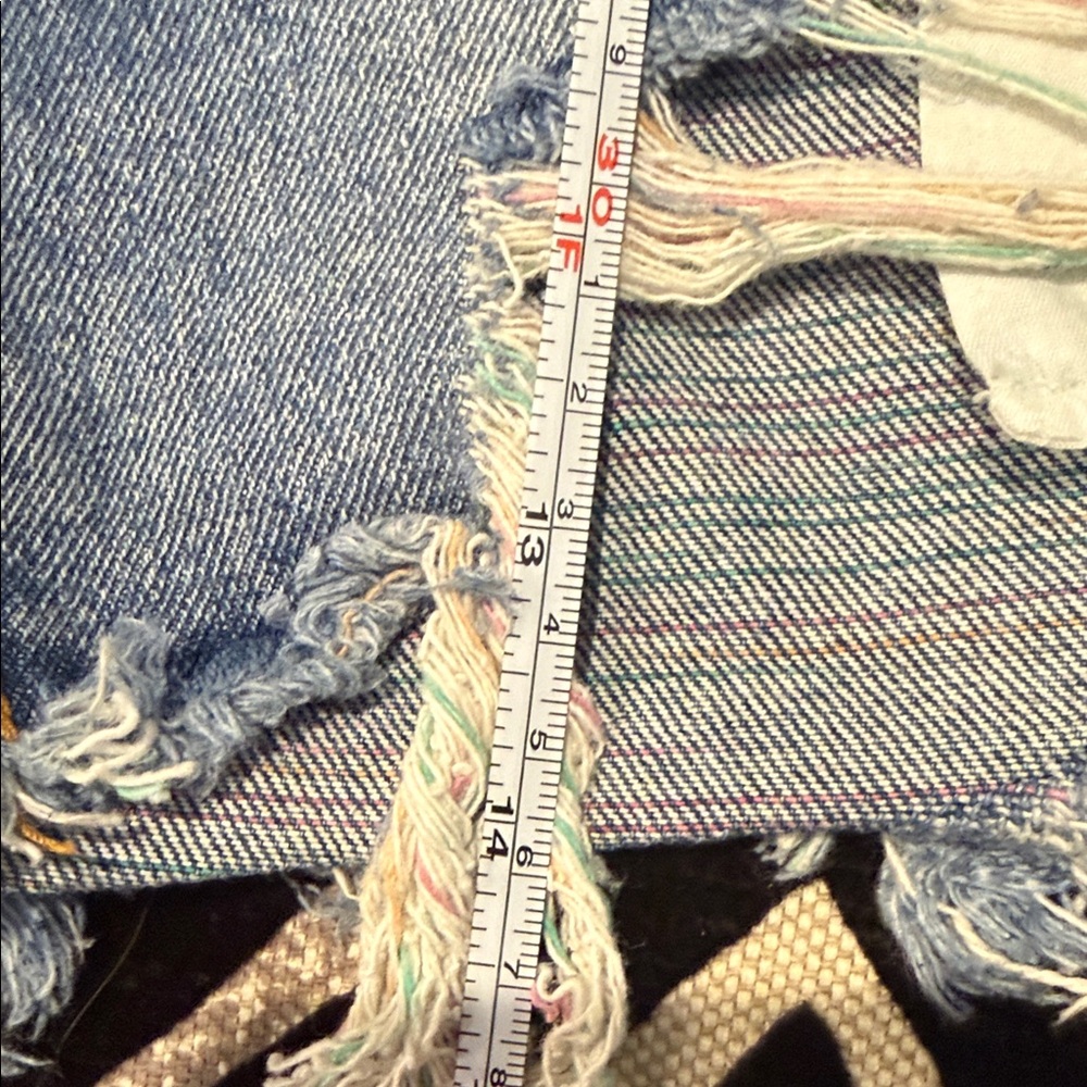 KanCan Light Blue Distressed Jean Shorts - Picture 6 of 6